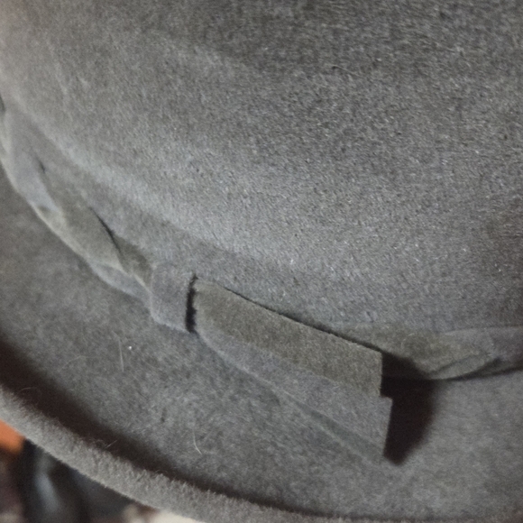 Vintage Cavanagh Gray Felt Fedora Hat Braided Detail See Pics For Size - Picture 5 of 13